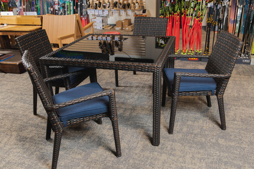 DelMar 5-Piece Dining Set w/ Glass Table DelMar 5-Piece Dining Set w/ Glass Table