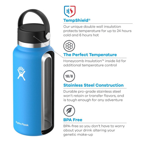 Hydro Flask 20 oz Kids Bottle in Lake - W20BSWBBF445