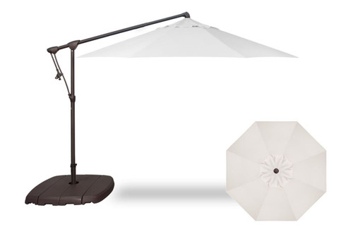 10' Octagon Cantilever Umbrella - Bronze/Eggshell