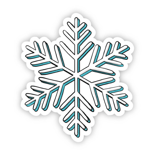 2023 Snowflake Sticker - Teal