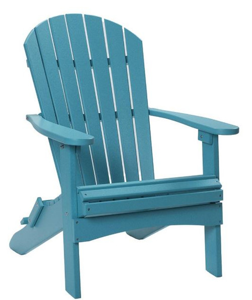 Comfo-Back Folding Adirondack - Aruba Blue