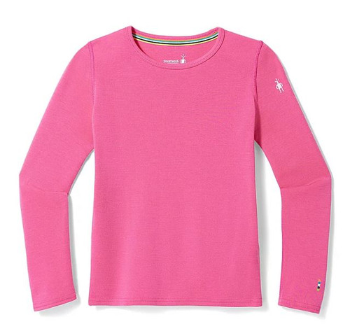 Women's Classic Thermal Merino Base Layer Crew - Power Pink – Gazelle Sports