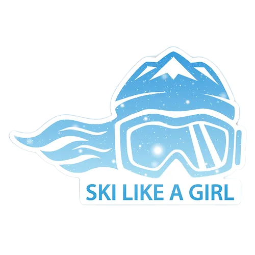 Ski Goggles Sticker Ski Helmet Sticker Water Bottle Sticker Ski