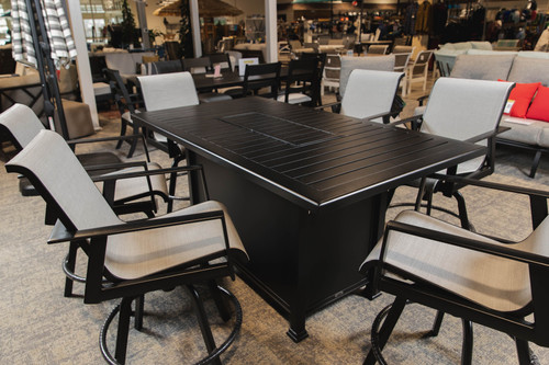 Dakota 7-Piece Fire Table Counter Set Dakota 7-Piece Fire Table Counter Set