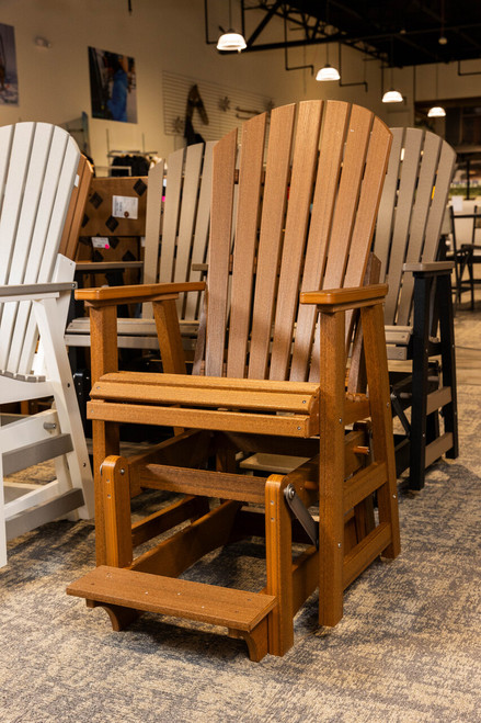 Comfo-Back Single Counter Glider- Antique Mahogany