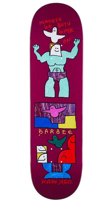 Krooked Barbee We Skateboard Deck - 8.75