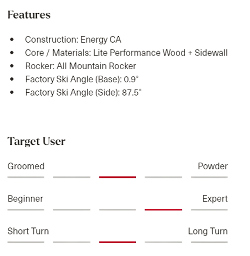 24/25 Enforcer 80 S Youth Flat Ski