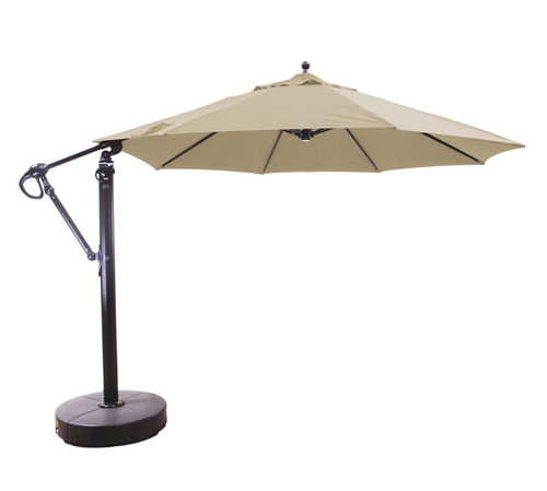 11' Cantilever w/Base-Antique Bronze/Heather Beige