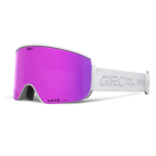 2026 Ella Goggle - White Rails/Pink