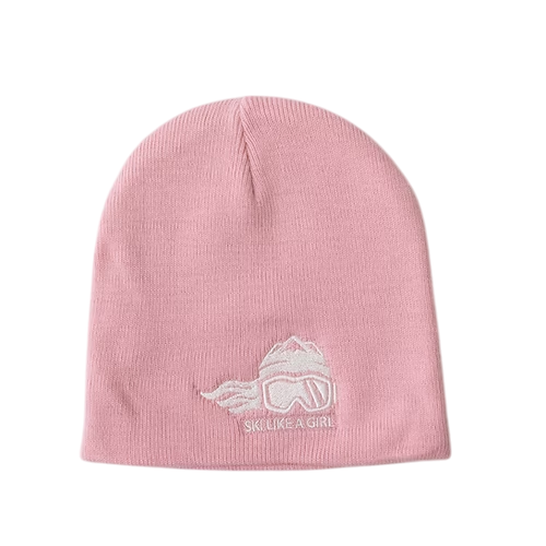 2026 Ski Like a Girl Embroidered Beanie