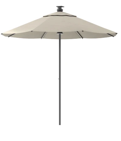 9' Paramount Gen2 Smart Umbrella - Black/Dove