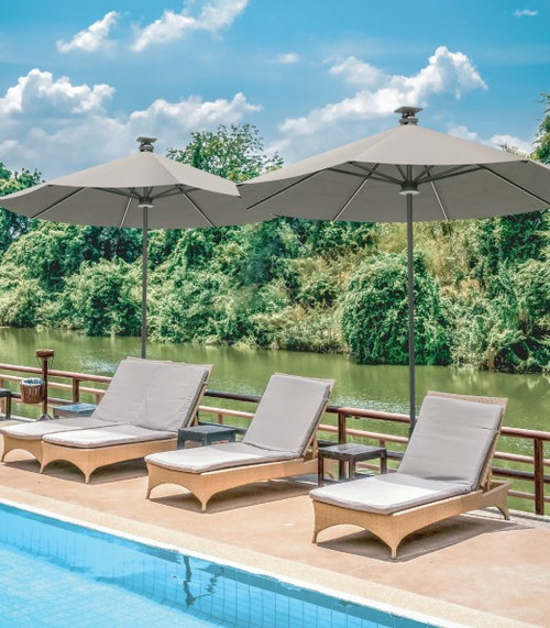 11' Paramount Gen2 Smart Umbrella - Black/Dove