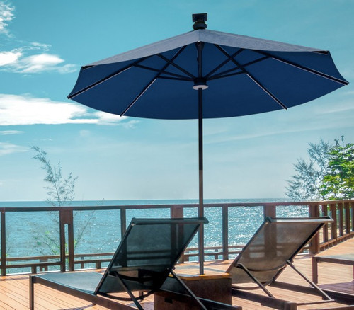 9' Paramount Gen2 Smart Umbrella - Black/Indigo