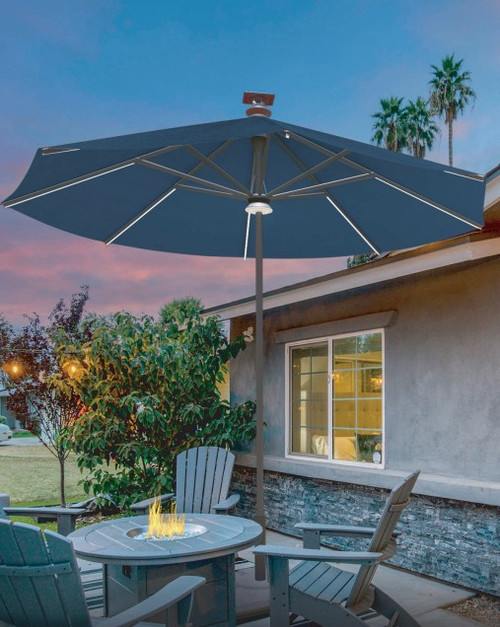 9' Paramount Gen2 Smart Umbrella - Black/Indigo