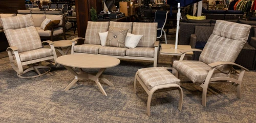 Belle Isle 3-Seat Sofa with Cushions