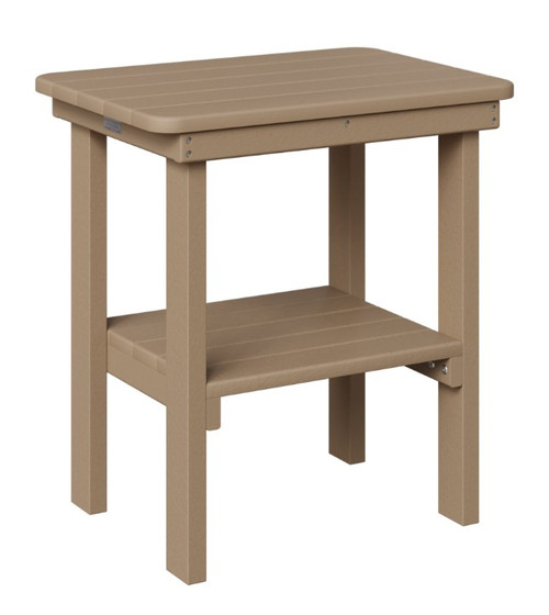 Rectangular End Table - Weatherwood