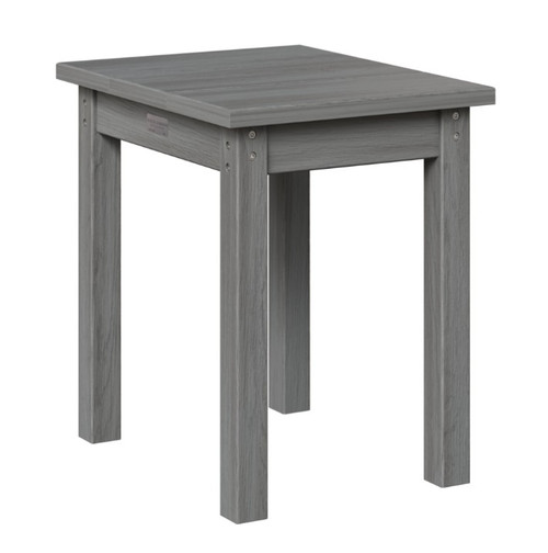 HDPE End Table - Driftwood Gray