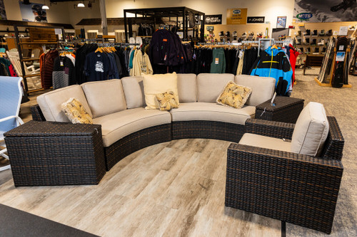 Del Mar 4-Piece Crescent Sectional Set