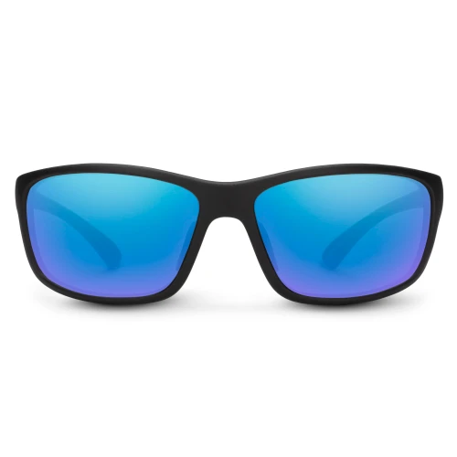 Sentry - Matte Black/Polarized Blue Mirror