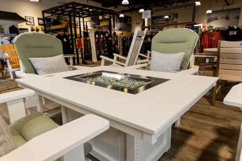 Donoma Fire Pit/Adirondack Set