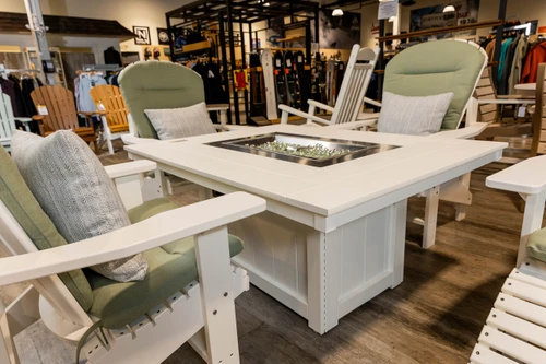 Donoma Fire Pit/Adirondack Set