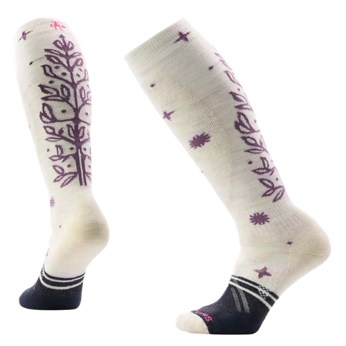 26/27 Women's Ski Full Cushion Ice Blossom Socks