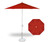 7.5' Octagon Push Button Tilt Umbrella - White/Red