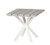 Tahoe 19" Square Plank X-Base Side Table