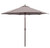 9' Auto Tilt Umbrella- Bronze with Taupe