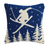 Leaping Skier Hook Pillow