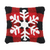 Checkered Snowflake Pillow