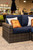 DelMar 6 Piece Sectional Set - Canola Seed/Indigo