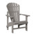 Comfo Back Upright Adirondack - Light Gray