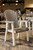 Comfo Back 7-Piece Dining Set - Driftwood/White