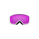 2025 Stomp Goggle - White Wordmark w/ Amber Pink