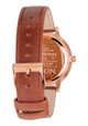 Kensington Leather Band Watch - Rose Gold/White