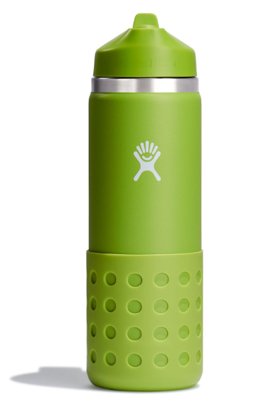 Hydro Flask 20oz Kids Wide Mouth Straw Lid & Boot Jungle