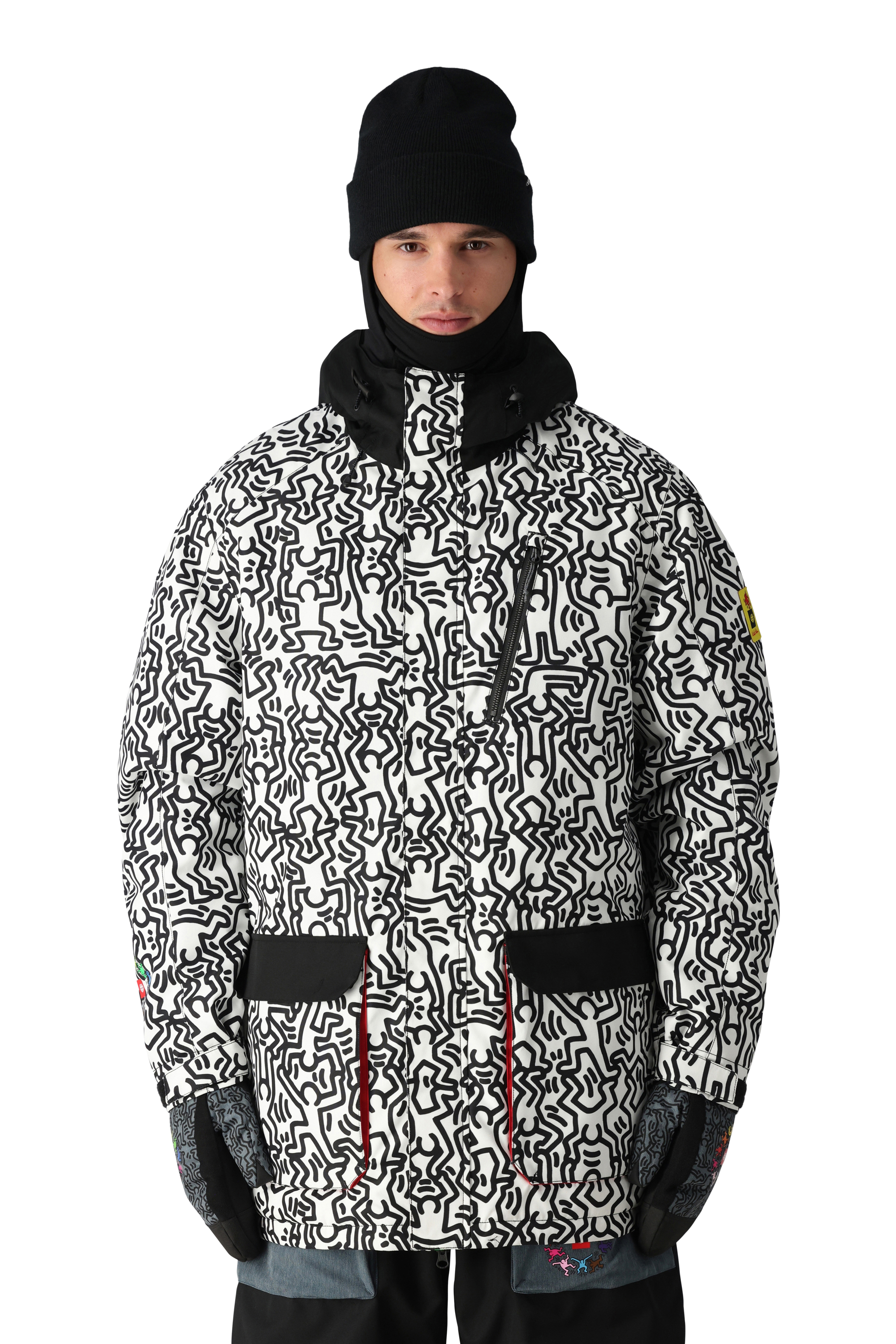 KEITH HARING - 美品 コロンビア キースへリング 袖レザー