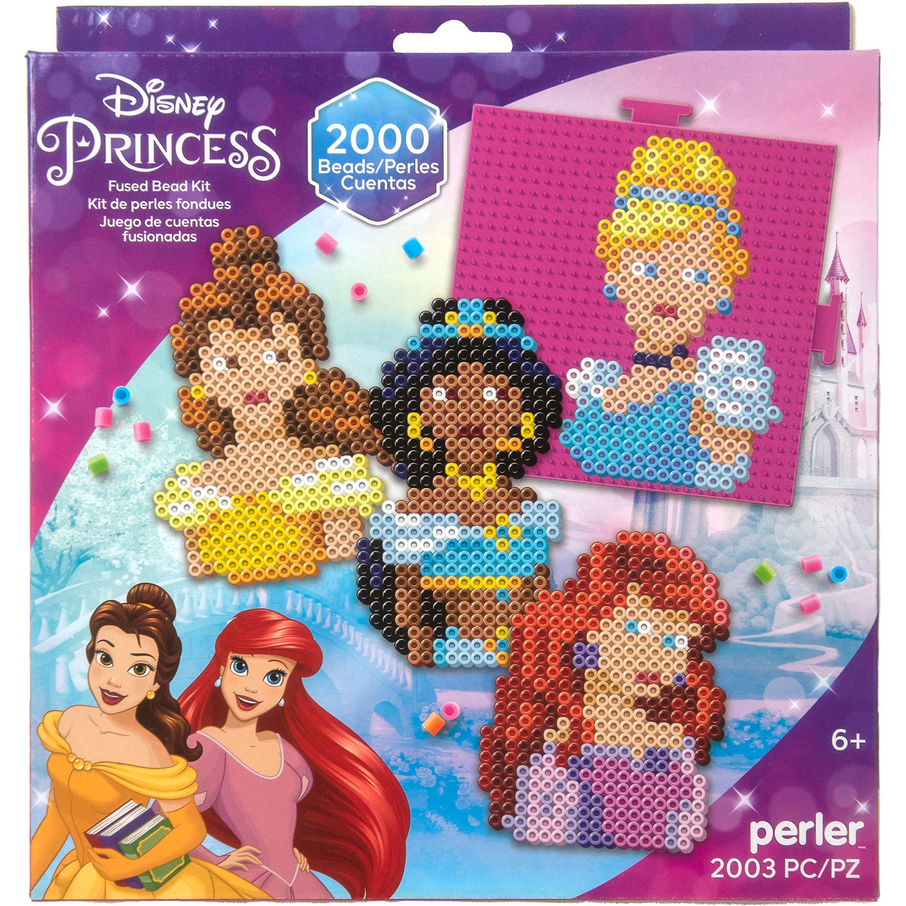 Perler 4473pc Disney Princess Fused Bead Deluxe Box