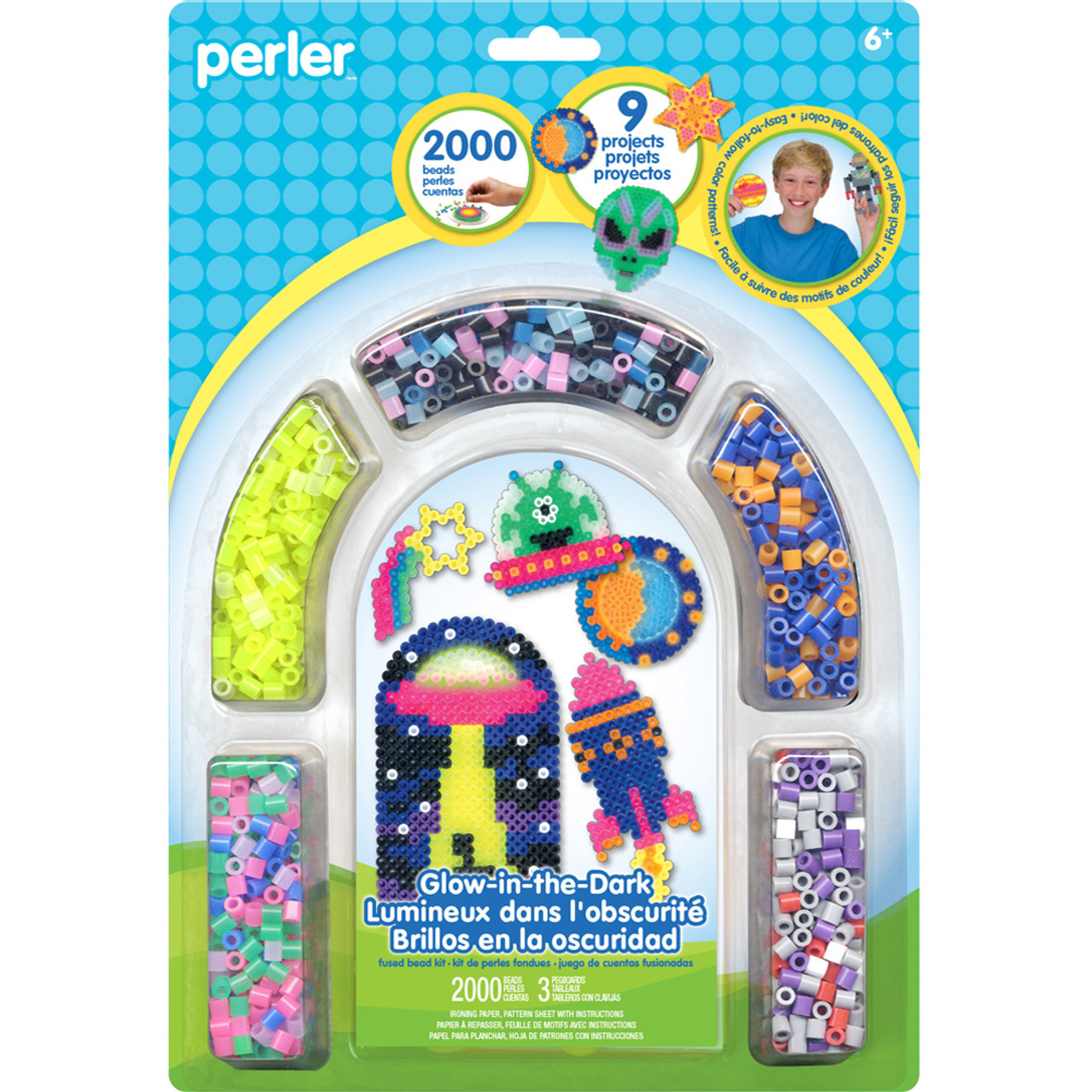 portal perler- glow in the dark beads?!  Perler beads, Perler beads  designs, Perler bead patterns