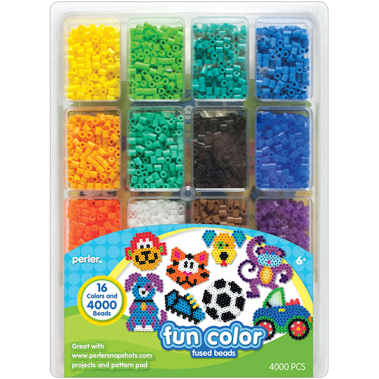 Perler Fused Bead Tray 4000 Pkg Neutral Color