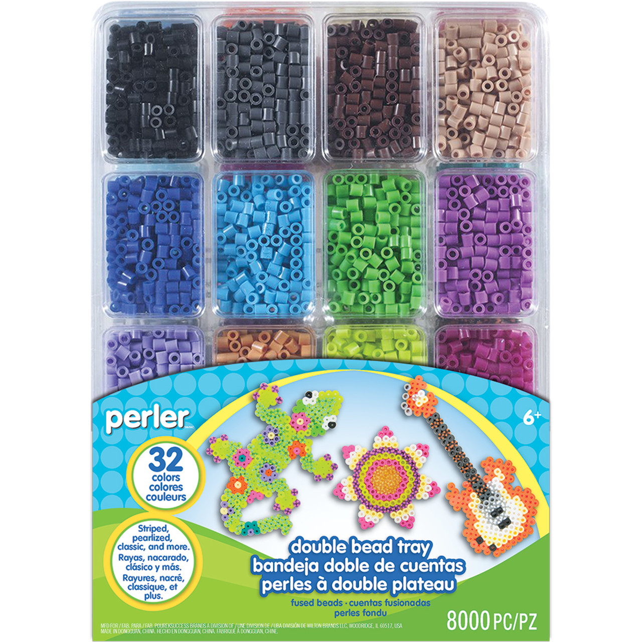 Perler™ Cool Mini Beads Fused Bead Tray, 8,000ct.