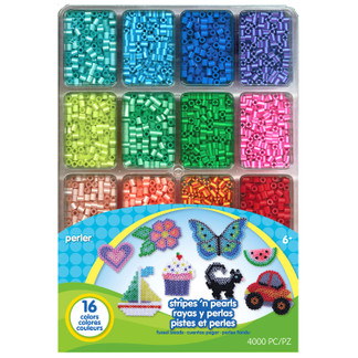 Perler Beads Rainbow Color Mini Beads Tray For Kids Crafts, 8000 pcs