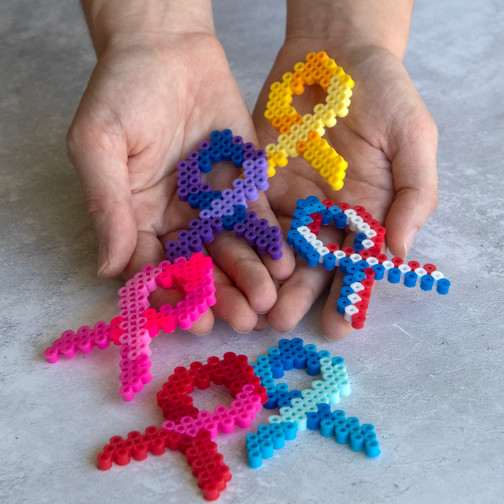 Mini Beads Peacock, Elephant, and Turtle 