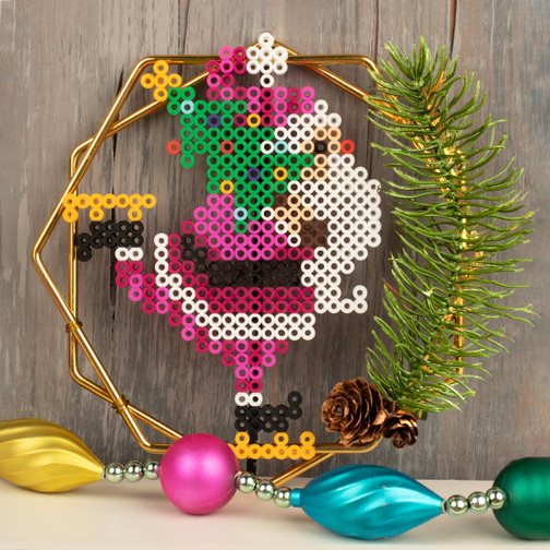 Skating Santa Wreath