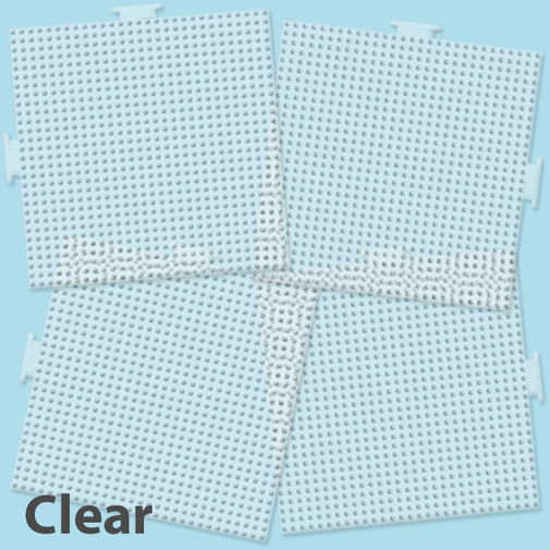 Large Clear Square Pegboards - 4 Ct