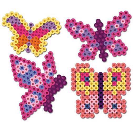 Purple Butterfly Beads (48)