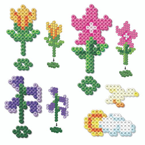 Perler Bead Flower Pattern Circular Flower Perler Bead Pat… Flickr