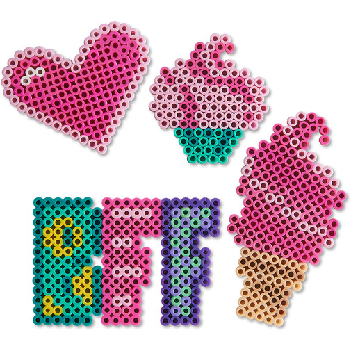 How To Make Embroidered Perler Bead Conversation Hearts - Oh