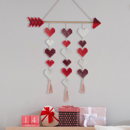 Arrow and Hearts Wall Hanging